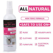 Load image into Gallery viewer, Cat Scratch Deterrent Spray, Kittens and Cats Repellent for Plants, Furniture, Floors | Non-Toxic | Alcohol Free - 175ml
