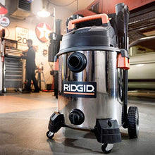 Load image into Gallery viewer, Ridgid Ridgidon WD1956 16 gal. 6.5-Peak HP Stainless Steel Wet Dry Vac
