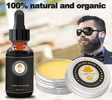 Load image into Gallery viewer, Upgraded Beard Grooming Kit w/Beard Conditioner,Beard Oil,Beard Balm,Beard Brush,Beard Shampoo/Wash,Beard Comb,Beard Scissors,Storage Bag,Beard E-Book,Beard Growth Care Gifts for Men
