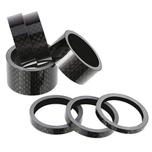 Load image into Gallery viewer, Sumind 11 Pieces Bike Carbon Fiber Headset Spacer Bicycle 1-1/8 Inch 20 15 10 5 3 2 1 mm, 7 Size
