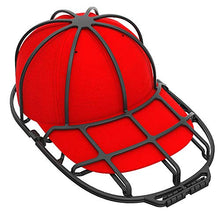 Load image into Gallery viewer, Hat Washers, 1 Pack Baseball Hat Cleaners Cap Washer, Fit for Adult/Kid's Hat Washer Frame Cage, Hat Protector Racks for Washing Machine, Black
