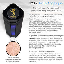 Load image into Gallery viewer, Le Angelique 2021 HYdra - Hydrogen Rich Water Bottle Generator + Gas Inhaler | 1.6 PPM Max Concentration Molecular H2 Maker Machine | PEM Membrane &amp; SPE Technology Ionizer | USB Recharge (Black)
