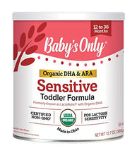 Load image into Gallery viewer, Baby's Only Organic Sensitive LactoRelief with DHA &amp; ARA Toddler Formula, 12.7 Oz (Pack of 6) Non-GMO, USDA Organic, Clean Label Project Verified, Lactose Sensitivity | Baby Formula Powder

