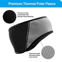 Load image into Gallery viewer, ROCKBROS Fleece Ear Warmers Headband Men Women for Running Cycling Biking Warm Ski Ear Band for Winter Cold Weather
