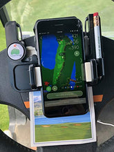Load image into Gallery viewer, Caddie Buddy Golf Cart Steering Wheel Phone Mount/Scorecard Pro
