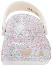 Load image into Gallery viewer, Crocs Kids' Classic Glitter Clog | Sparkly Slip On Shoe for Toddlers, Oyster, 5 US Toddler
