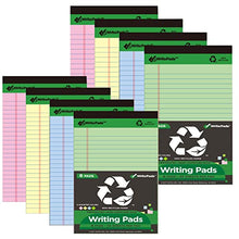 Load image into Gallery viewer, KAISA Colored Legal Pad 15lb Recycled Paper Writing Pad, 5"x8" Legal Ruled 50 Sheets, Small 8pads, KSU-6887
