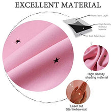 Load image into Gallery viewer, Unistar 2 Panels Stars Blackout Curtains for Bedroom Girls Kids Baby Window Curtain Double Layer Star Cut Out Aesthetic Living Room Decor Wall Home Decorations Curtain,W52 x L84 Inches,Pink
