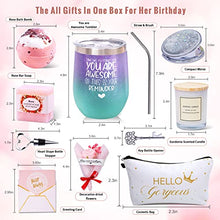 Load image into Gallery viewer, Birthday Gifts for Women Best Friends Gifts Thank You Gifts Get Well Soon Gifts Relaxing Birthday Gifts - You are Awesome Wine Tumbler Inspirational Gifts, Coworker, Mom, Wife, Sister, 12oz
