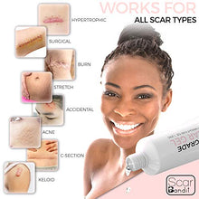 Load image into Gallery viewer, Scarbandit Medical Grade Silicone Scar Gel - Advanced Reducer for C-Section and Stretch Marks, Surgical, Acne Scars, Burn Wound - No Odor, Clear Spot Remover for the Face and Body - 25g, 0.88oz.
