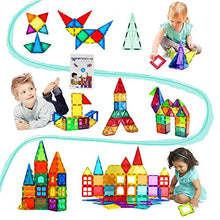 Load image into Gallery viewer, Magnetic Tiles Building Blocks STEM Magnet Blocks Toys for 3+ Year Old Boys and Girls,Educational Toy Gifts for Toddlers Kids Develop Children's Ability to Observe,Imagine,Practice.
