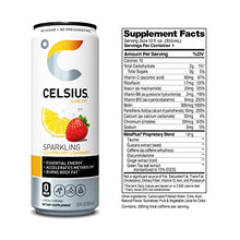 Load image into Gallery viewer, CELSIUS Essential Energy Drink 12 Fl Oz, Sparkling Strawberry Lemonade (Pack of 12)
