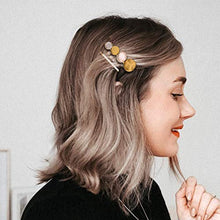 Load image into Gallery viewer, Hair Clips and Acrylic Resin Hair Barrettes, Marble Geometric Alligator Hair Bobby Pins, Fashion Elegant Hair Accessories Gifts for Women Girls
