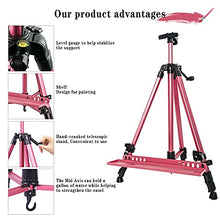 Load image into Gallery viewer, Coestai 60" Painting Easel Stand, 21"to 60"Adjustable Easel for Painting Canvases Aluminum Art Easel with Paintbrush Tray Display Stand (Rose)…
