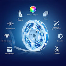Load image into Gallery viewer, Kasa Smart LED Light Strip, 16.4ft WiFi LED Strip Works with Alexa, Google Home, SmartThings, High Brightness with 16 Million Colors, RGB, Grouping, Adjustable Length, Up to 25,000 Hours (KL400L5)
