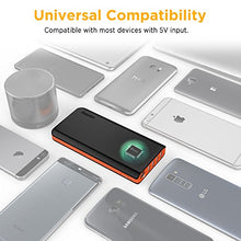 Load image into Gallery viewer, [Fast and Efficient] EasyAcc 26000mAh Power Bank 4 Ports External Battery Charger Portable Charger for Android Phone Samsung HTC Tablets - Black and Orange
