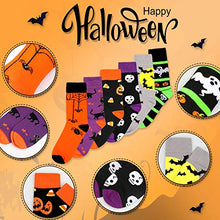 Load image into Gallery viewer, Halloween Socks Christmas Socks for Women Funny Novelty Skeleton Socks Christmas Gifts Women Casual Socks 6 Pack
