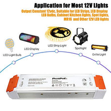 Load image into Gallery viewer, PLUSPOE 12volt 120watt Power Supply Driver TRIAC Dimmable Transformer for LED Flexible Strip Light (Works with Standard Wall AC Dimmers)
