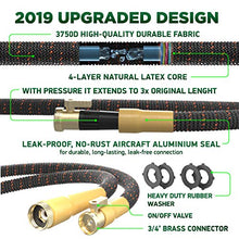 Load image into Gallery viewer, TBI Pro Garden Hose Expandable and Flexible - Super Durable 3750D Fabric | 4-Layers Flex Strong Latex | No-Rust Brass Connectors with Pocket Protectors - Water Hoses for Gardening(50FT Hose Only) New
