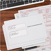Load image into Gallery viewer, TOPS W2 Envelopes, For Standard IRS W2 Forms, Gummed Double Window Security Envelopes, 5-5/8" x 9", 50 Envelopes per Pack (TX2219LR)
