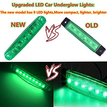 Load image into Gallery viewer, JAIZAIWJ 10Pcs Car Led Lights Waterproof Led Rock Light 12V/24V Car Underglow Lights for Cars Trucks Golf Cart Boat UTV ATV Camper Jeep Offroad(Green)
