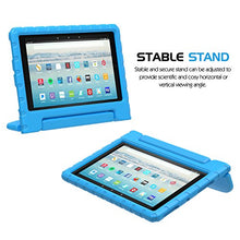Load image into Gallery viewer, MoKo Case for Fire HD 10 Tablet (5th/7th/9th Generation, 2015/2017/2019 Release), Kids Shock Proof Convertible Handle Light Weight Super Protective Stand Cover Case for Fire HD 10.1 Inch, Blue
