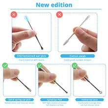 Load image into Gallery viewer, MJIYA Ear Pick Earwax Removal Kit, Ear Cleansing Tool Set, Ear Curette Ear Wax Remover Tool with a Storage Box (Silver, 5 Pcs)
