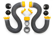 Load image into Gallery viewer, Camco 39666 Deluxe 20' Sewer Hose Kit with Swivel Fittings and Wye Connector - Ready To Use Kit Complete with Sewer Wye and Elbow Fittings, Hoses, and Storage Caps
