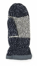 Load image into Gallery viewer, Bruceriver Women Snowflake Knit Mittens with Warm Thinsulate Fleece Lining Size S (Black)
