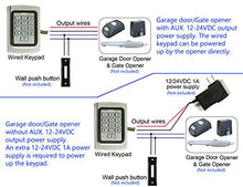 Load image into Gallery viewer, Supreform IP68 Waterproof Universal 12V 24VDC Metal Case Digital Wired Keypad for Garage Door, Gate Opener and Access Control Systems, Code or ID Card Access

