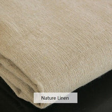 Load image into Gallery viewer, LOVOUS 100% Nature Linen Needlework Fabric, Plain Solid Colour Linen Fabric Cloth Hemp Jute Fabric Table Cloth Garments Crafts Accessories, 20 by 62-Inch (Color 1)
