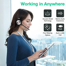 Load image into Gallery viewer, Yealink WH62 Wireless Headset with Microphone &amp; Yealink WH66 Wireless Headset Bluetooth with Microphone DECT Headset for Computer Laptop PC Headset for Office VoIP Phone IP Teams Certified Workstation
