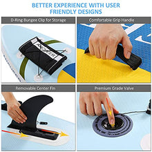 Load image into Gallery viewer, ANCHEER iSUP Inflatable Stand Up Paddle Board 10', Non-Slip Deck, Military Grade PVC iSUP Boards Complete Kit Package Plus Adjustable Paddle, Coil Leash, Hand Pump Perfect for Yoga (Yellow)

