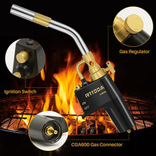 Load image into Gallery viewer, High Intensity Propane Torch Head, GJ-8000 Trigger Start Mapp Gas Torch Map Gas Torch Kit with Self Ignition, Pencil Flame Welding Torch Fuel by MAPP, MAP/PRO, Propane torch Kit（CSA Certified)

