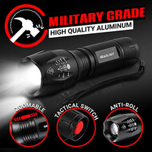 Load image into Gallery viewer, GearLight LED Flashlight Pack -2 Bright, Zoomable Tactical Flashlights with High Lumens and 5 Modes for Emergency and Outdoor Use -Camping Accessories -S1000
