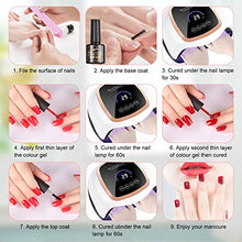 Load image into Gallery viewer, 39 Pcs Gel Nail Polish Set, Nail Polish 36 Colors, Popular Nail Art Colors UV LED Soak Off Nail Gel Kit with Glossy &amp; Matte Top Base Coat
