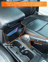 Load image into Gallery viewer, Savadicar JL &amp; JT Center Console Hanging Storage Box, Armrest ABS Organizer for 2018 2019 2020 2021 2022-Current Jeep Wrangler JL JLU &amp; Gladiator JT, Interior Accessories, Black
