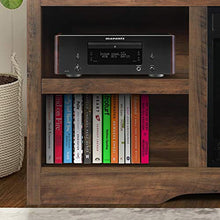 Load image into Gallery viewer, ENSTVER Media Storage TV Stand with Electric Fireplace for TVs up to 65",Living Room Television Console (Rustic Oak)
