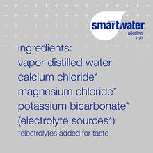 Load image into Gallery viewer, smartwater Alkaline Water 9+Ph, Vapor Distilled Premium Water, 33.8 Fl Oz (Pack Of 6)
