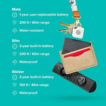 Load image into Gallery viewer, Tile Essentials (2020) 4-pack (1 Mate, 1 Slim, 2 Stickers) - Bluetooth Tracker &amp; Item Locators for Keys, Wallets, Remotes &amp; More; Easily Find All Your Things

