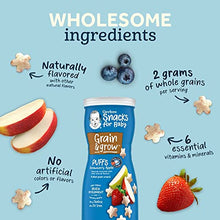 Load image into Gallery viewer, Gerber Baby Snacks Puffs Variety Pack, Banana &amp; Strawberry Apple, 1.48 Ounce (Pack of 8)
