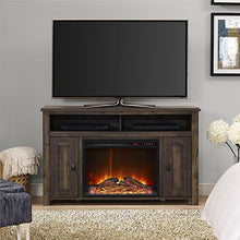 Load image into Gallery viewer, Ameriwood Home Farmington Electric Fireplace TV Console for TVs up to 50", Rustic
