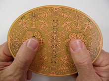 Load image into Gallery viewer, Cosmic Consciousness Enlightenment, Spirit Connection, Peak Performance, Present Moment Awareness, Geometric Copper Antenna - Powerforms Super Cell 6" x 4.5"
