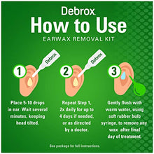 Load image into Gallery viewer, Debrox Earwax Removal Kit, Includes Drops and Ear Syringe Bulb, 0.5 Oz
