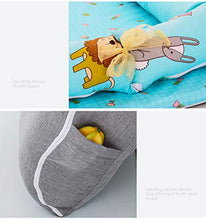 Load image into Gallery viewer, Baby Bassinet for Bed -Animal Kingdom Baby Lounger - Breathable &amp; Hypoallergenic Co-Sleeping Baby Bed Baby Nest - 100% Cotton Portable Crib for Bedroom/Travel(0-24 Months)
