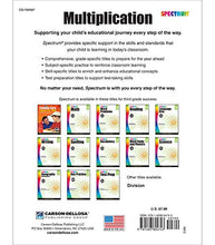 Load image into Gallery viewer, Spectrum Multiplication Workbook Grade 3, Multiplying Through 100 and Multiplication With 1- and 2-Digit Numbers, Classroom or Homeschool Curriculum
