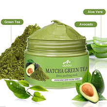 Load image into Gallery viewer, AUIAU Green Tea Skincare Facial Mask Detox Clay Mud Mask with Avocado &amp; Aloe ,Deep Cleansing ,Hydrating, Detoxing, Healing, and Relaxing, Pore , Acne, and Blackhead Treatment Mask
