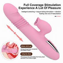 Load image into Gallery viewer, Telescopic Toys Thrusting Viberate Sexy Waterproof Sucking Massage Rocking Adults Adult Toys Whisper Quiet Heatng 360°Rotating G Spotter Toys Perfect Travel
