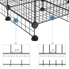 Load image into Gallery viewer, SONGMICS Pet Playpen Includes Zip Ties, Upgrade Customizable Animal Fence with Storage, Door, Metal Wire Pen Fence for Small Animals, Bunnies, Rabbits, Puppy Guinea Pigs, for Indoor Use ULPI03H
