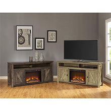 Load image into Gallery viewer, Ameriwood Home Farmington Electric Fireplace TV Console for TVs up to 60", Rustic
